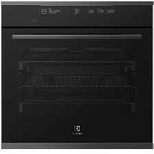 Multifunction pyrolytic oven EVEP616DSD 60cm dark stainless steel oven Flush fit cut-out dimensions (mm) 600 (H) x 600 (W) x 581 (D) 597 (H) x 596 (W) x 572 (D) Bake +Steam function for perfect