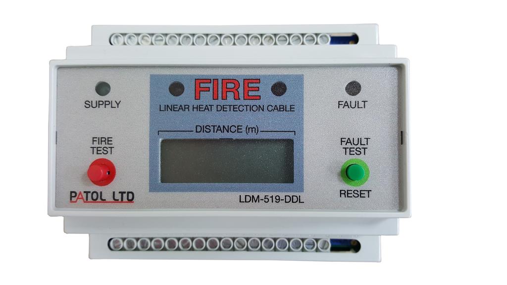 The unit may therefore be directly interfaced with fire control panels by connection to fire zone trigger circuits or addressable interface modules.
