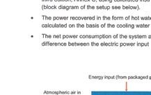 input power and the output power as hot