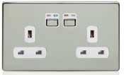 Socket Outlet Manual operation or can be controlled by wireless slave dimmer or by Smart Device Socket lock facility