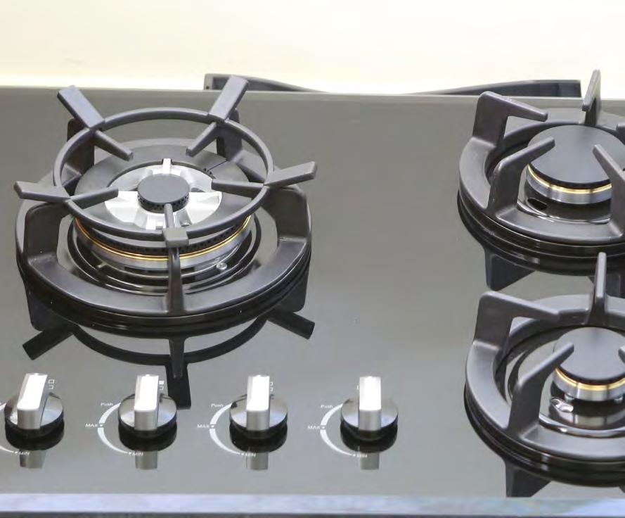 4 & 5 BURNER COOKTOPS DUAL CONTROL 60cm & 90cm cooktops Flame control, for real cooks.