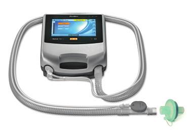 Attaching a Heat Moisture Exchange (HME) To patient An HME can be used with the Astral device with a double limb circuit or single limb circuit with integrated valve.