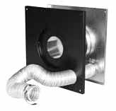 75" 4SPVWT /A 3 7/8 to 8 9 1 Clearance 7 Wall Thimble Air Intake Kit Allows outside fresh air for combustion through the wall thimble without having to