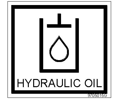Hydraulic oil reservoir. Use hydraulic fluid only. In engine compartment. Fig.