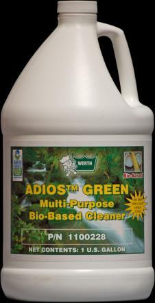 DEGREASER/ CLEANERS ADIOS CONCENTRATE Cleaner Degreaser Item # 410028, CS (12 quarts) Truly multi-purpose, easy to use and easy to issue.
