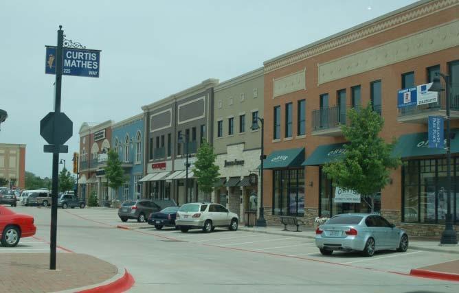 Mixed-uses generally promote walkability and help to promote the viability of retail centers by increasing surrounding residential densities.