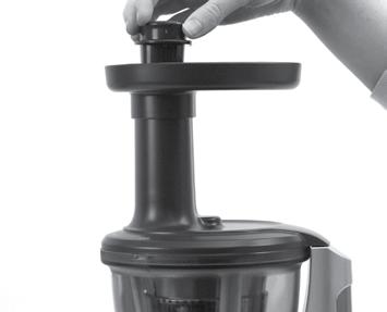 assembling your Breville PRODUCT 6. Place the juicing screw into the filter basket.