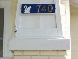 mailboxes, exterior lamps, house numbers,