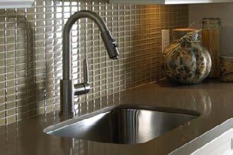 EXTRA Granite or Quartz Backsplash slab $1,805 Faucet in Stainless Steel Finish $815 Undermount Sink $780 Classic Kitchen to 101 Erskine