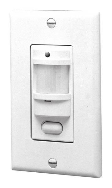 Features SMART SWITCH OCCUPANCY SENSOR Installation Manual Maximum Energy Savings Maximum Versatility Sensitive 140 view passive infrared motion detector keeps lights on only when rooms are in use.
