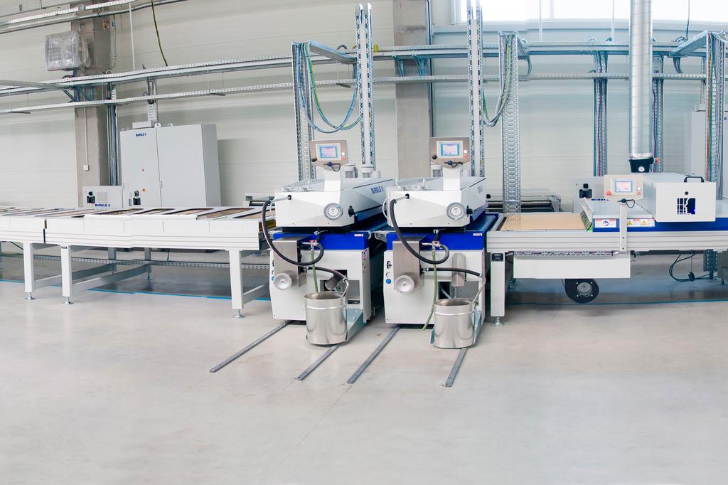 e.a.sy-line Finishing lines Bürkle coating lines e.a.sy-line THE FACTS Bürkle finishing lines for different substrates, coating materials and needs with different ways of application Finishing line