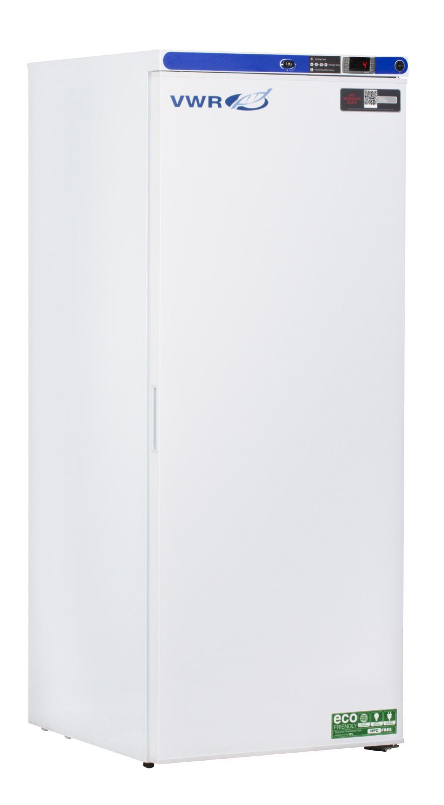 VWR SERIES VWR COMPACT LABORATORY REFRIGERATORS 1 to 10 C Uniform forced air Single glass and solid door configurations available 2/5 Warranty Two-year parts and labor warranty, five years on