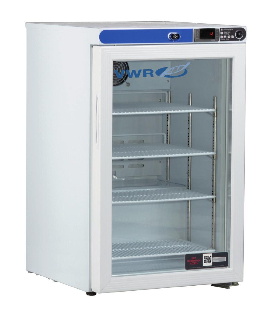 10819-872 10819-892 VWR SERIES FREESTANDING UNDERCOUNTER/ TABLE TOP REFRIGERATORS & FREEZERS WITH NATURAL REFRIGERANTS 1 to 10 C [Refrigerator] -15 to -25 C [-20 model] -27 to -33 C [-30 model] -37
