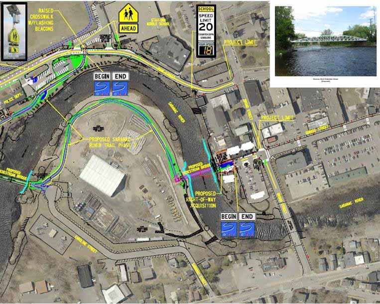 Parallel Projects Saranac River Trail Phases 2 & 3 Phase 2: up