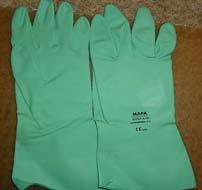 PPE consists of three items that should be worn in the following order: an apron, a face shield, and chemical resisted gloves.