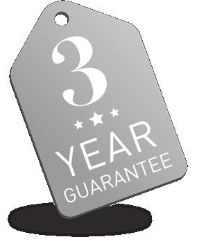 3 Year Guarantee In the unlikely event of this product becoming faulty due to defective material or manufacture within 3 years of the date of purchase,