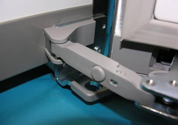 5.3.3 Bottom soft stop mechanism Turn hinge cover: On the right-hand side, lever