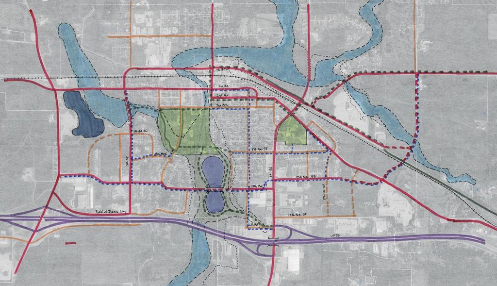 Future Transportation Concept (Preliminary Draft) Beltline to 7 th Street Bridge Trail to Field of Dreams Residential Street Development 12 th Ave to Dyersville East Rd