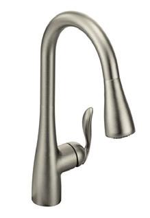 Romantic Touch to the Kitchen High-arc Spout Swivels 360º for Complete Sink Access Touch Activated Faucet Featuring Touch2O Technology Additional Finishes Available $936 $796 $140 Moen Arbor 7594SRS