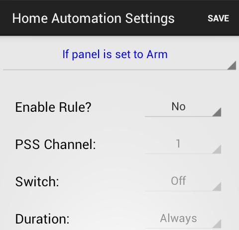 4. Choose to turn on or off the Power Switch. 5. Select the duration of on/off status. 6.