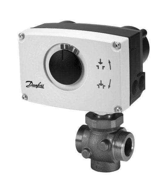 6.1.3 Electric 2 way motorized valve Actuators with or without safety function are available for 3-point controls.