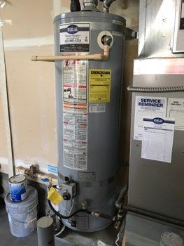 1. Water Heater Water Heater IMPROVE: Water heater appeared to be nearing the end of its typical