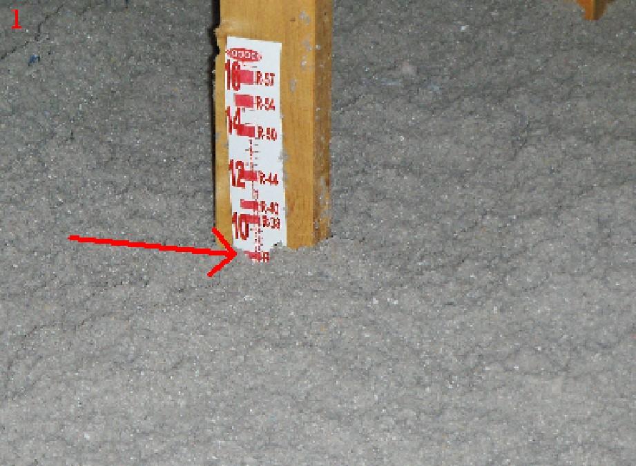 ATTIC Attic Insulation Thickness Service/Repair The attic is tagged with a R38 insulation value at the attic access point.