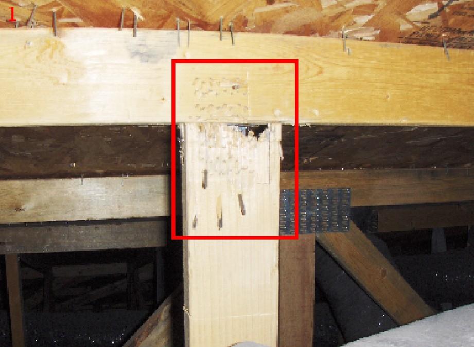 ATTIC Attic Structural Framing Type Major Defect Missing, loose and damaged truss