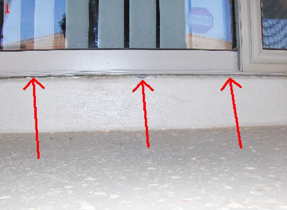 Patio Doors Service/Repair The patio sliding glass door frame is not properly sealed. The gaps need to be sealed to prevent insect infestation and water entry.