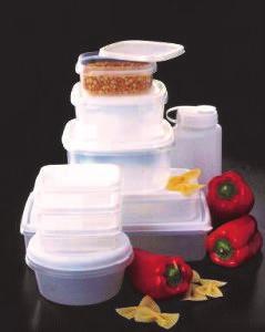 99 Item# 1688 20 Piece Container Set 10 covered containers in assorted sizes and shapes for all your needs. Sizes range from 8-70 oz.