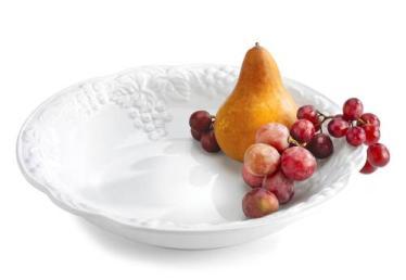 . UPC: 0-21614-04712-0 Pack: 4 Cube: 0.83 Weight: 12.00 Lbs Suggested Retail: $ 16.99 Item# 5162-12" Serving Bowl Embossed stoneware serving bowl in white.