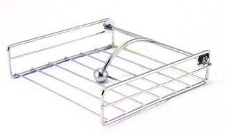 Kitchen Accessories - Tabletop Item# 3188-A Chrome Plated Napkin Caddy Chrome plated steel napkin set with drop-down weight. Mirror polished finish. Dishwasher Safe.