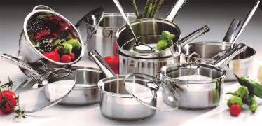 Cookware Sets - Stainless Steel Item# 0462 7 Piece Stainless Steel Cookware Set 18/0 0.