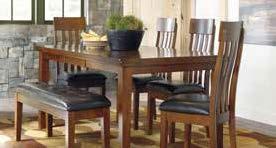 1499 the Edgewood SOLID PINE 5 PIECE DINING SET table and 4 chairs. Server & Bench also available.