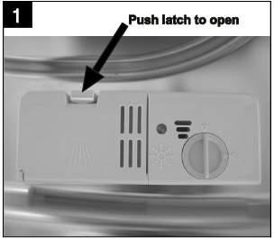 Operating Instructions Detergent Dispenser The dispenser must be refilled before the start of each washing cycle.