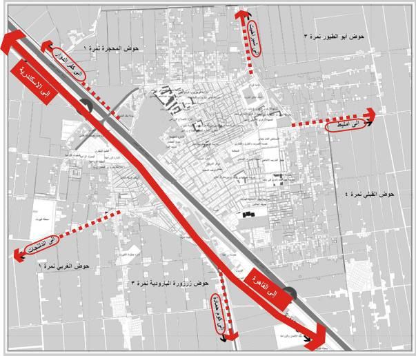 CURRENT SITUATION OF THE CITY'S ROAD NETWORK Cairo-Alexandria railway: the best public