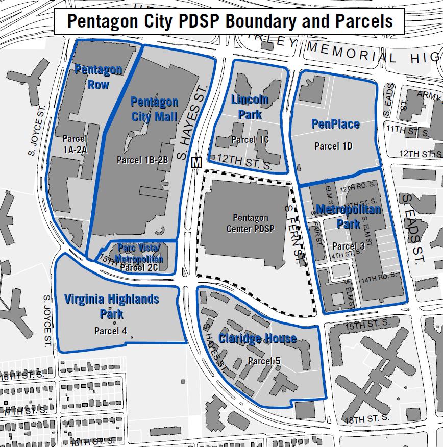 PENTAGON CITY PDSP PDSP Approved 1976 Amended through November 2013 Approximately 112 acres Estimated 2.