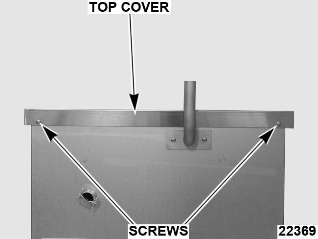 follow lockout / tagout procedures. SIDE PANELS 1. Remove screws from bottom of panel. Fig.