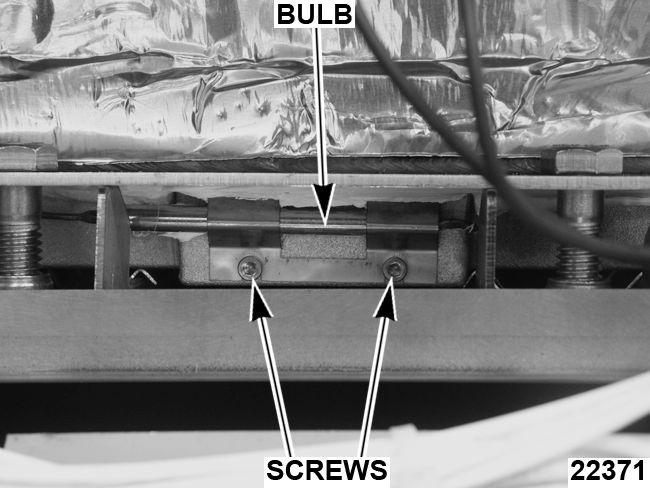 Do not sharply bend and kink, or clamp down on the capillary tube or damage may occur. 1. Remove right SIDE PANEL. 2. Disconnect lead wires from high limit. Fig. 11 6.