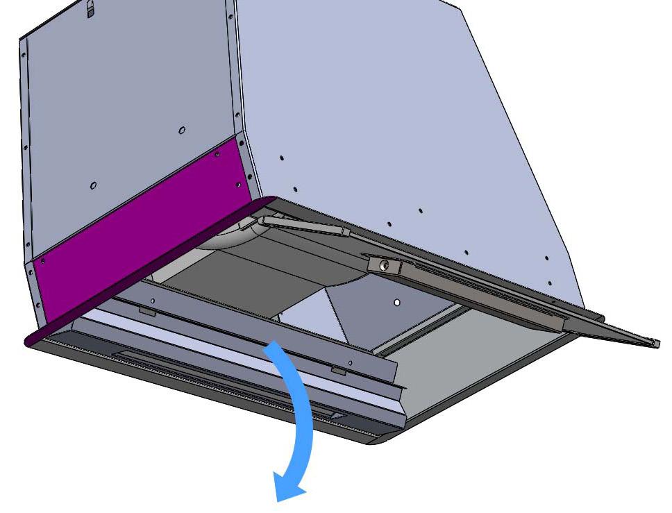 Rotate the steel bar, including the LED bar, to remove it from its seating (Fig. 6-7).