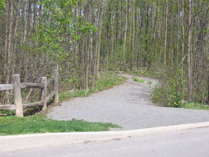 Figure 59a: This pathway is designed to reflect its formal relationship with the community park through the use