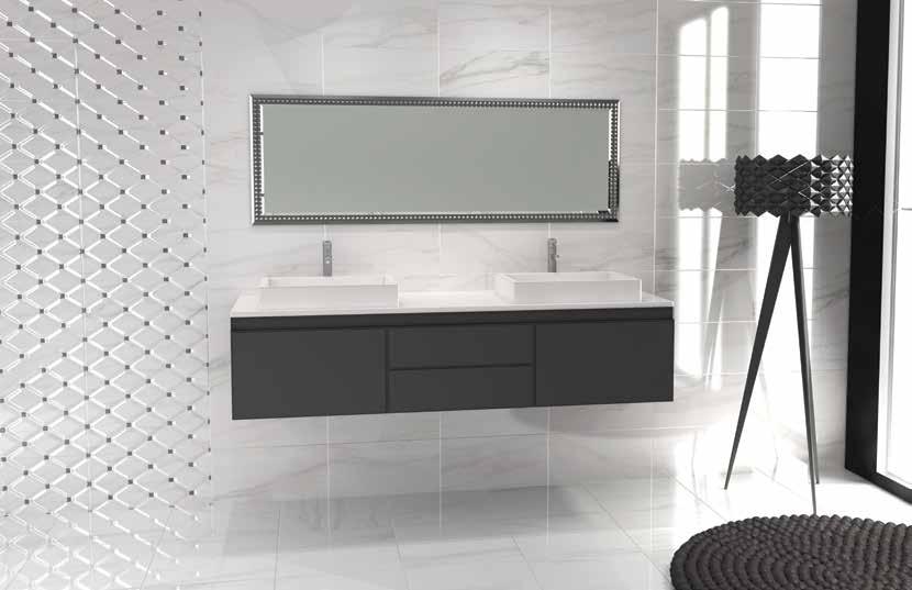 Azur Collection Material: Ceramic Use: Bathroom Size: 250x500mm Shade Variation: