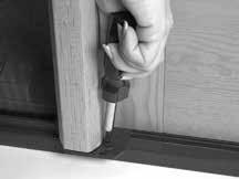 To unlock the door, turn the thumbturn lock in the opposite direction to a horizontal position. WARNING: To prevent locking yourself out, turn the thumbturn lock to the horizontal position (unlocked).