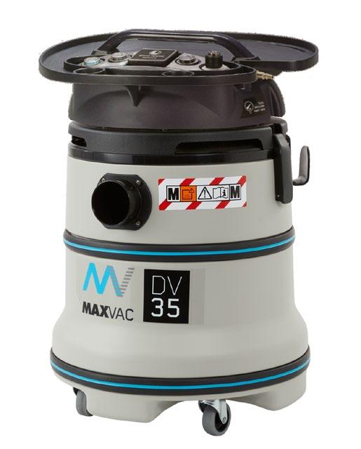 The vacuum is fitted with metal castors with non-mark wheels meaning it can be used on a variety of surfaces.