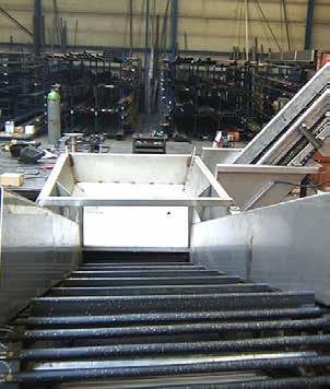 The second type consists in two conveyer belts, lined up and with a set