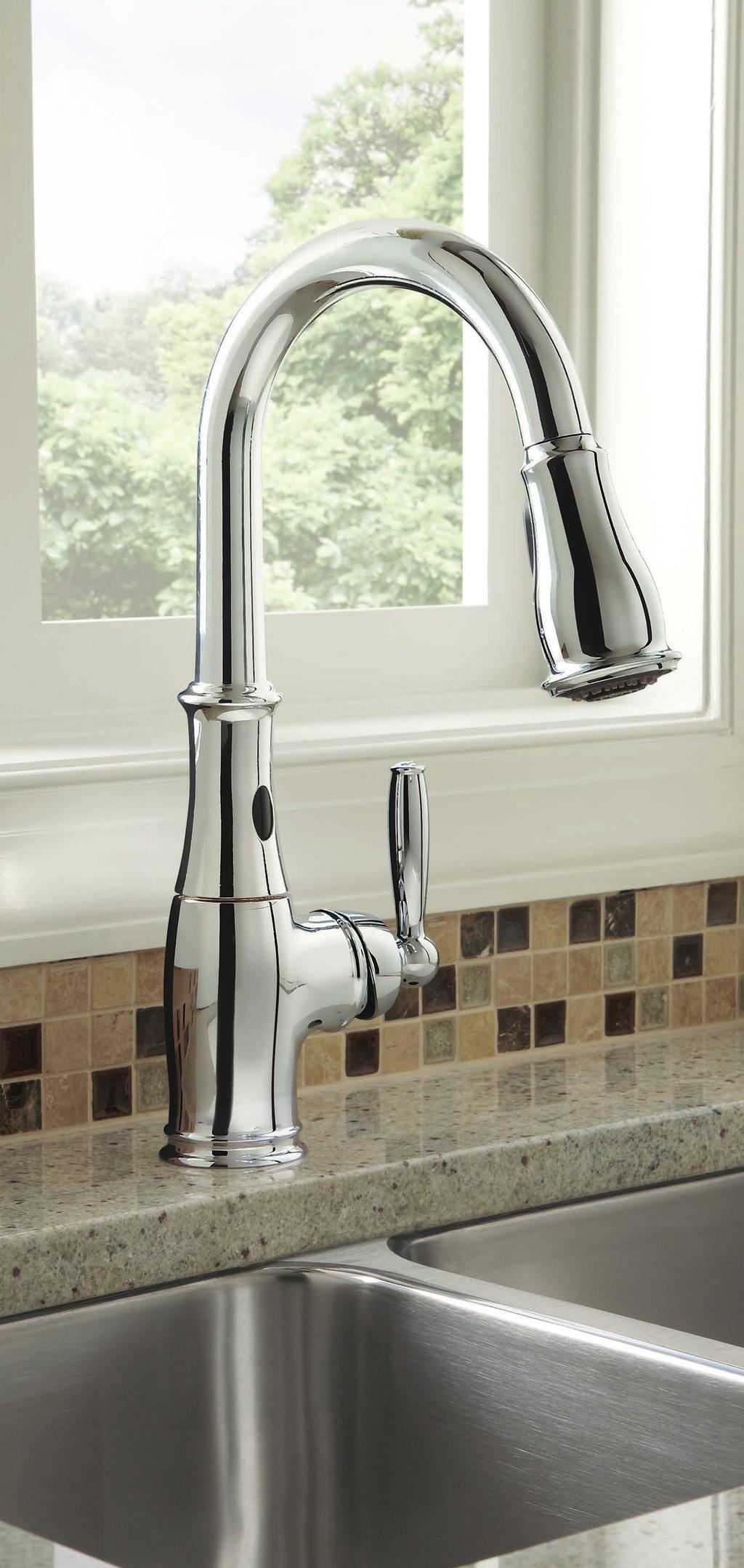 3 The Handle works as expected and adjusts the temperature and flow of water. High-moisture areas, such as kitchens and bathrooms, are hot spots for the growth of microbes.