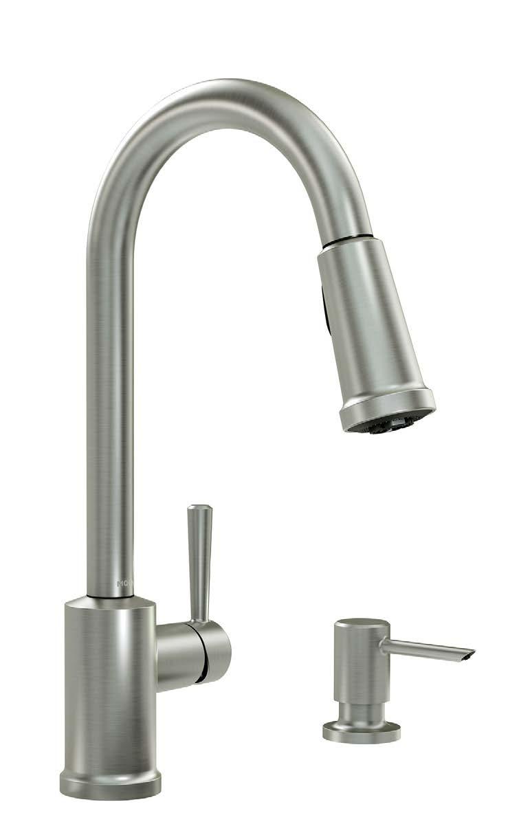 Walden Pullout Kitchen Faucet The Walden pullout kitchen faucet has a classic, vintage-inspired design featuring a lower-profile spout, making it a versatile addition to any home.