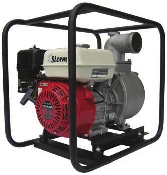 suction head 26 ft / 8 m 26 ft / 8 m Max. capacity 159 GPM / 600 l /min 257 GPM / 970 l /min Power Honda GC Series Honda GX Series Horsepower 4.0 6.