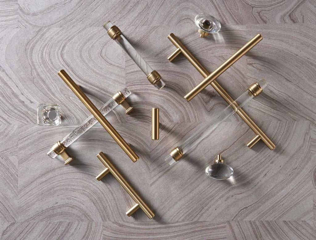 Our Bar and Glacio knobs fit together seamlessly for a polished but approachable
