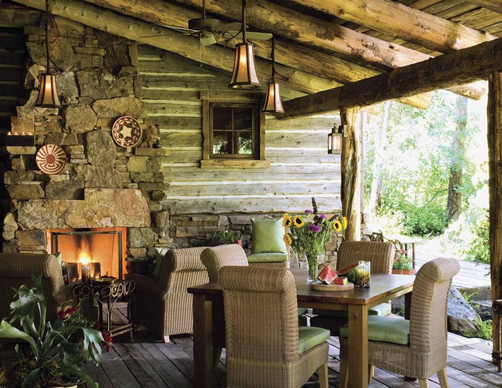 INTERVIEW BY NANCY RICHMAN MILLIGAN PHOTOGRAPHY BY HEIDI LONG Aged to Perfection RECLAIMED MATERIALS BRING AUTHENTIC CHARACTER TO A NEW GUESTHOUSE SET AMONG THE CEDAR TREES IN BIG FORK, MONTANA